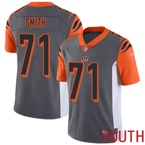 Cincinnati Bengals Limited Silver Youth Andre Smith Jersey NFL Footballl #71 Inverted Legend